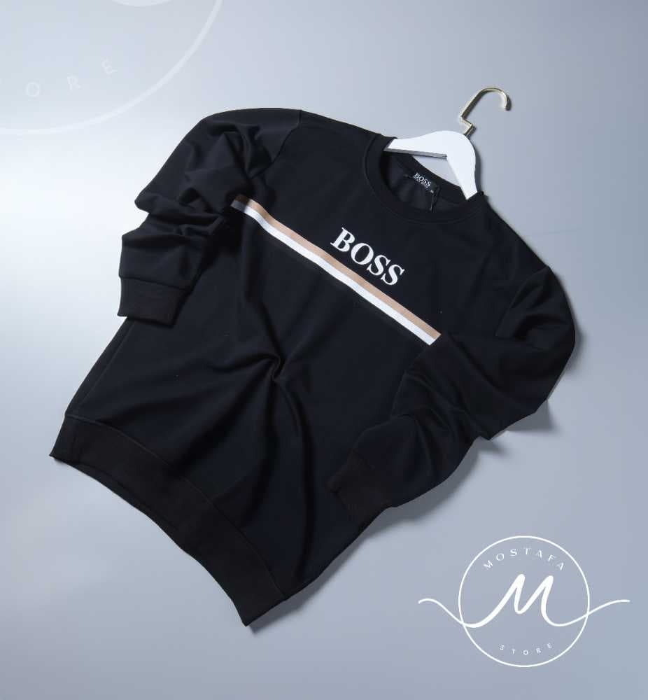 Boss أسود مخطط